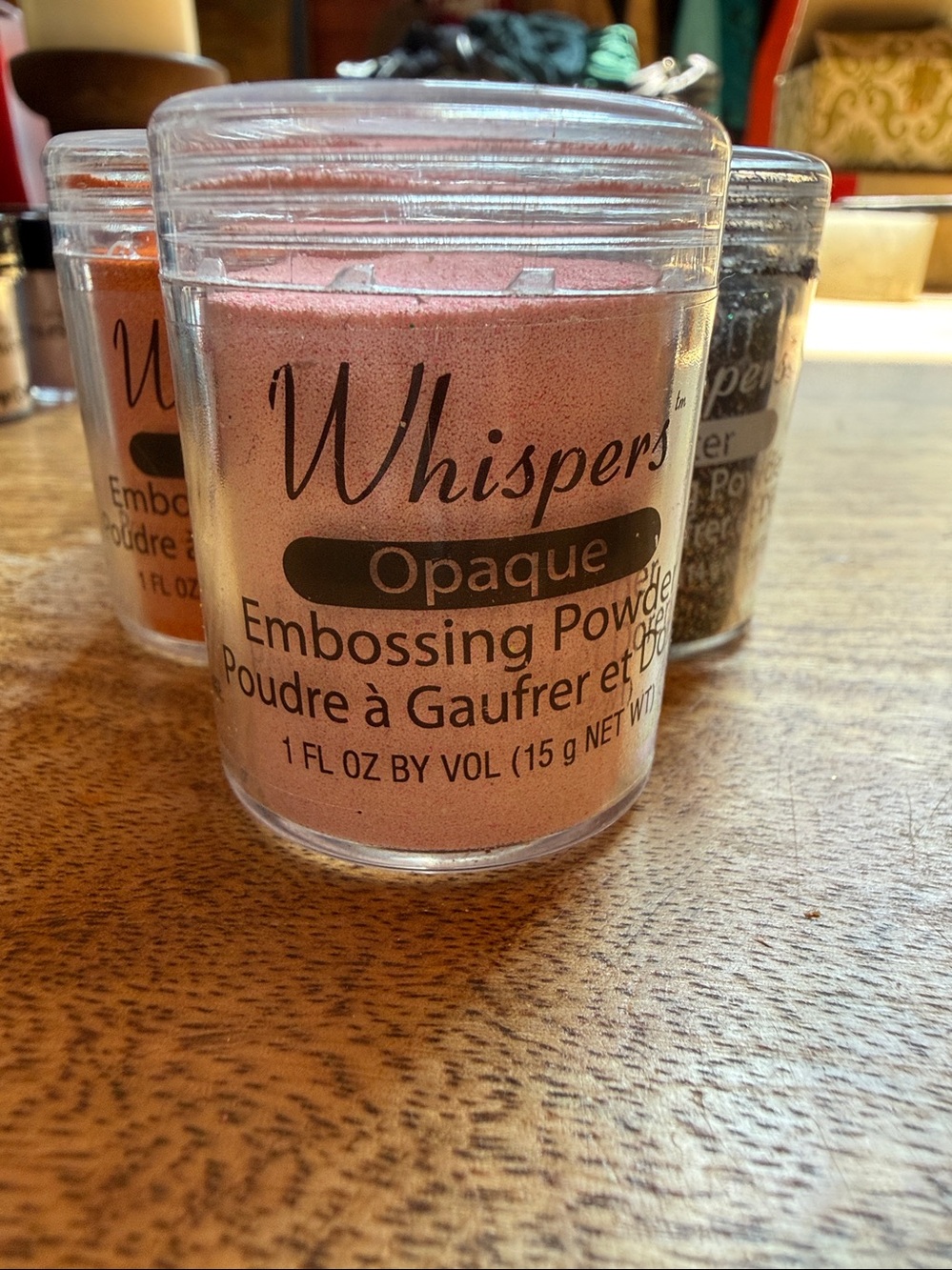 Lot of 12 Whispers Embossing Powder Art Cards Opaque Glitter